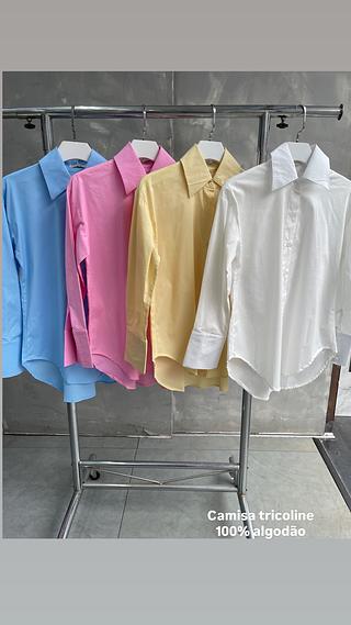 camisa tricoline